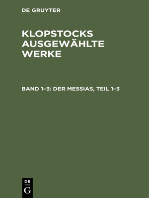 cover image of Der Messias, Teil 1–3